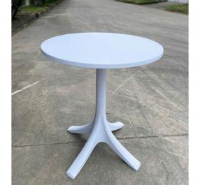 Bàn nhựa tròn chân 4 cạnh