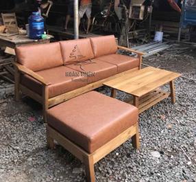 Bộ Sofa gỗ sồi Mỹ kiểu Nhật
