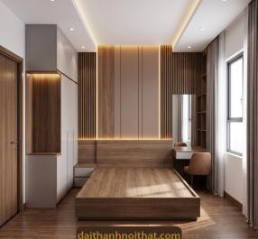 THIẾT KẾ & LẮP ĐẶT NỘI THẤT HIỆN ĐẠI PHÒNG NGỦ NHÀ PHỐ
