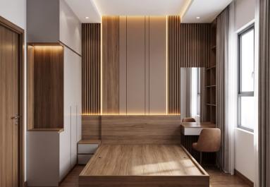 THIẾT KẾ & LẮP ĐẶT NỘI THẤT HIỆN ĐẠI PHÒNG NGỦ NHÀ PHỐ